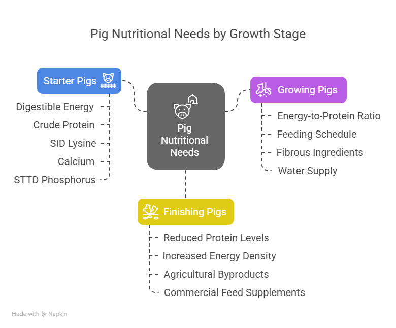 Understanding Pig Nutritional Needs by Growth Stage