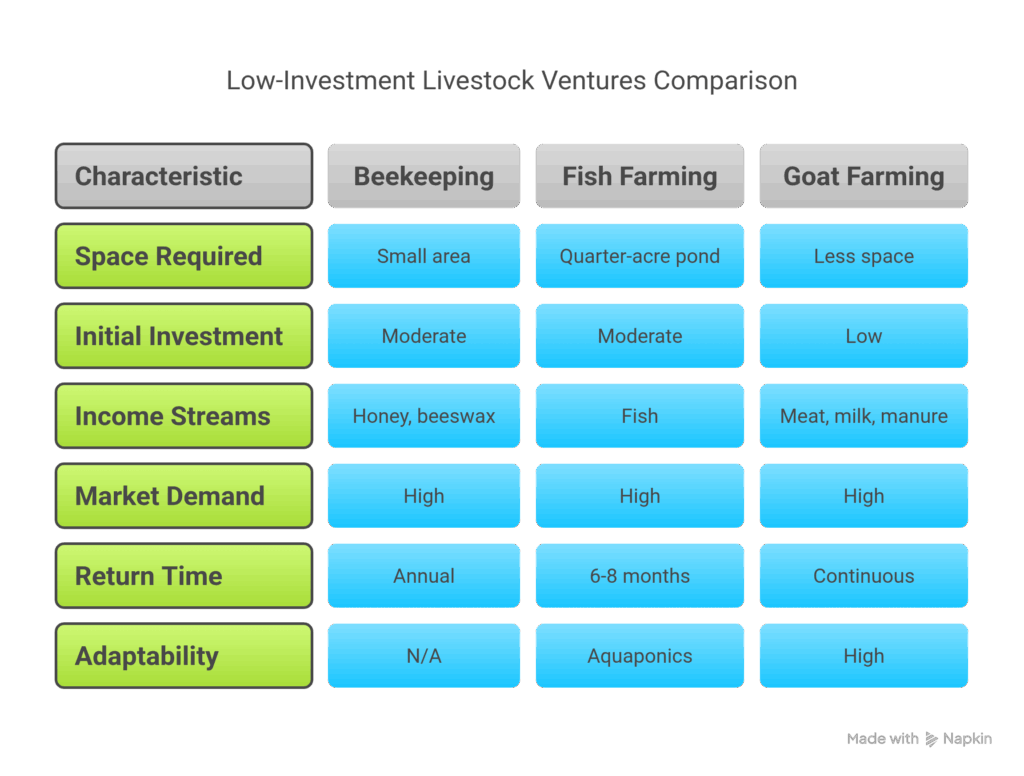 Low-Investment Livestock Ventures - visual selection